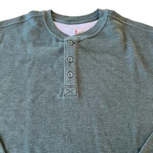 Red Head Brand Mens 2XL Long sleeve, Henley, thermal top.